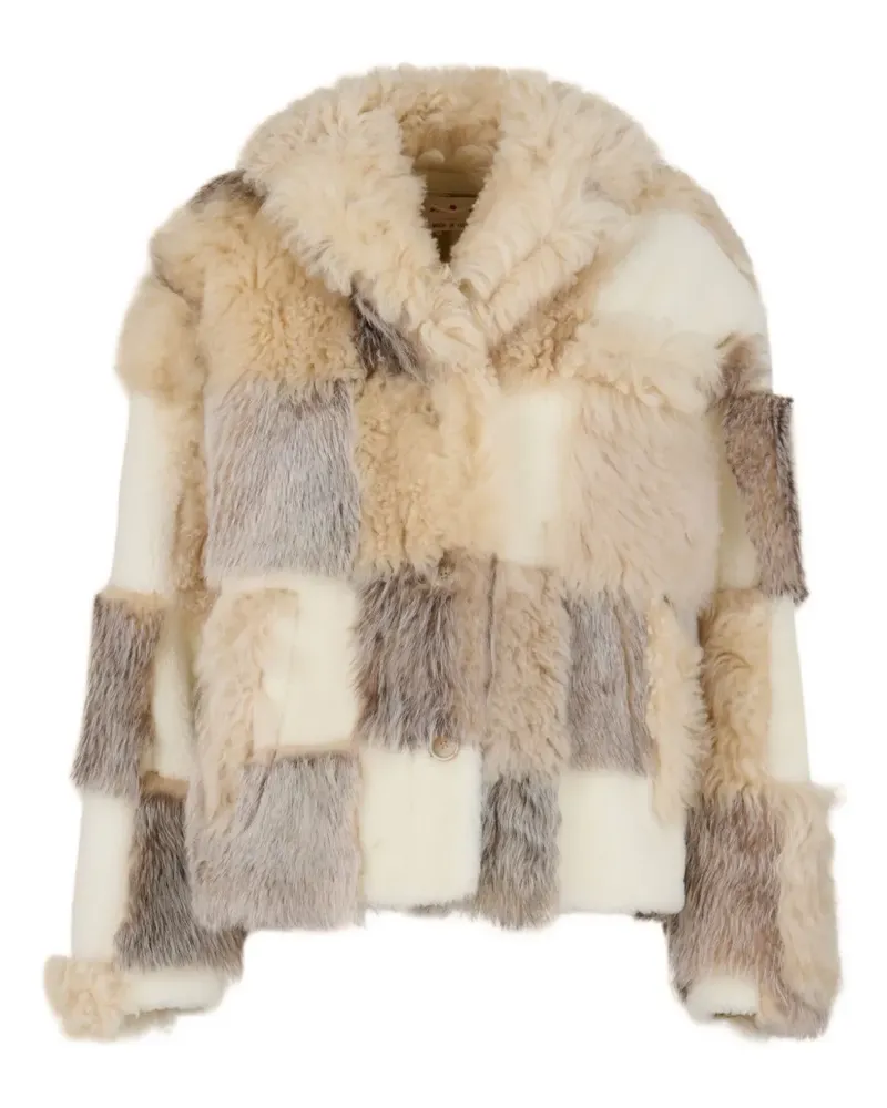 Marni Jacke im Patchwork-Design - Weiß Weiß