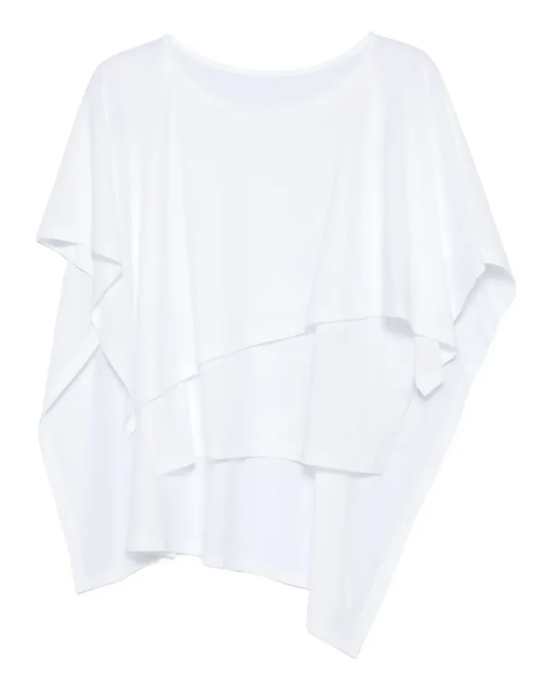 Issey Miyake Oberteil im Layering-Look - Weiß Weiß