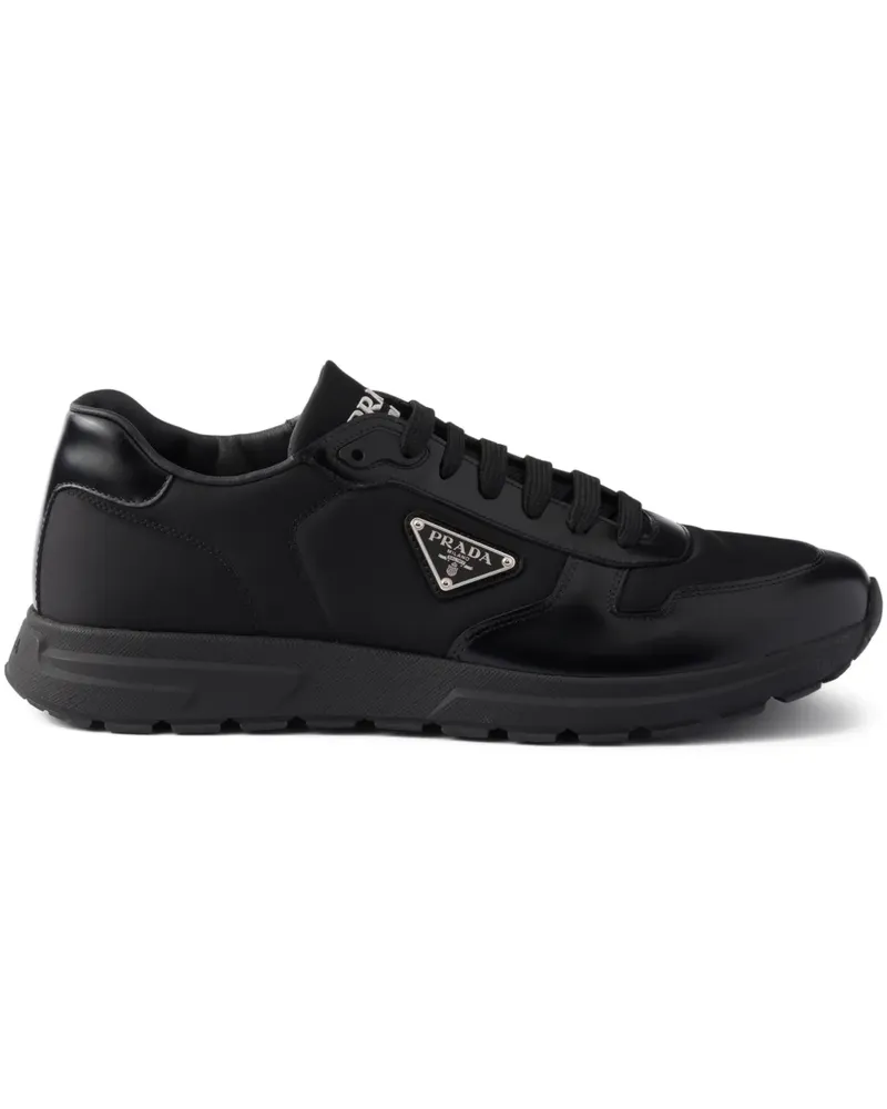 Prada Prax 01 Re-Nylon and brushed leather sneakers - Schwarz Schwarz