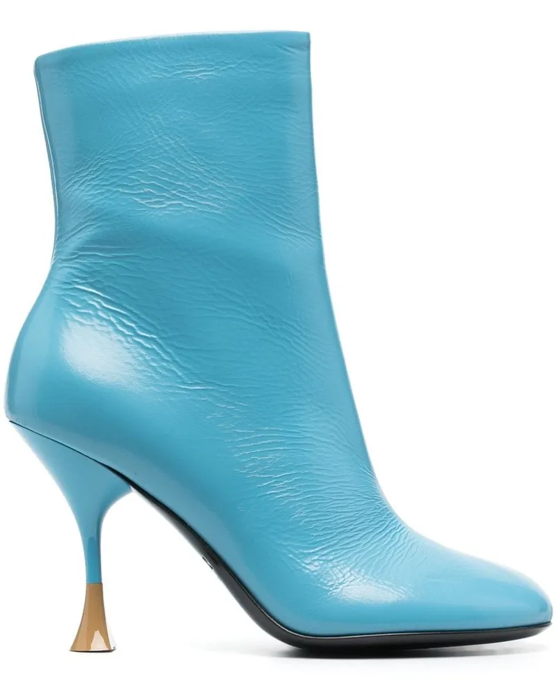 3JUIN Klassische Stiefeletten 100mm Blau