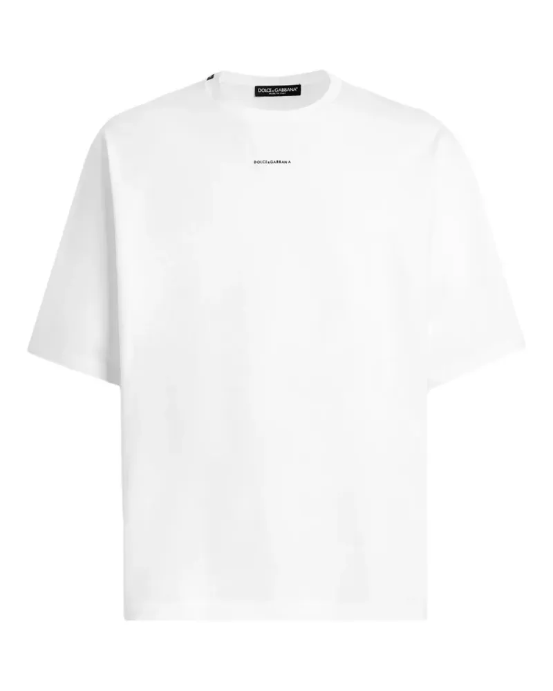 Dolce & Gabbana T-Shirt mit Logo - Weiß Weiß