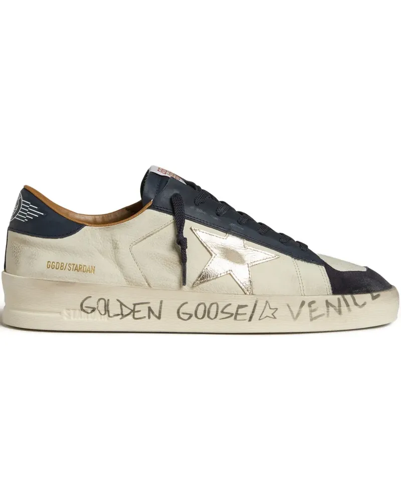 Golden Goose STARDAN leather snekares - Nude Nude