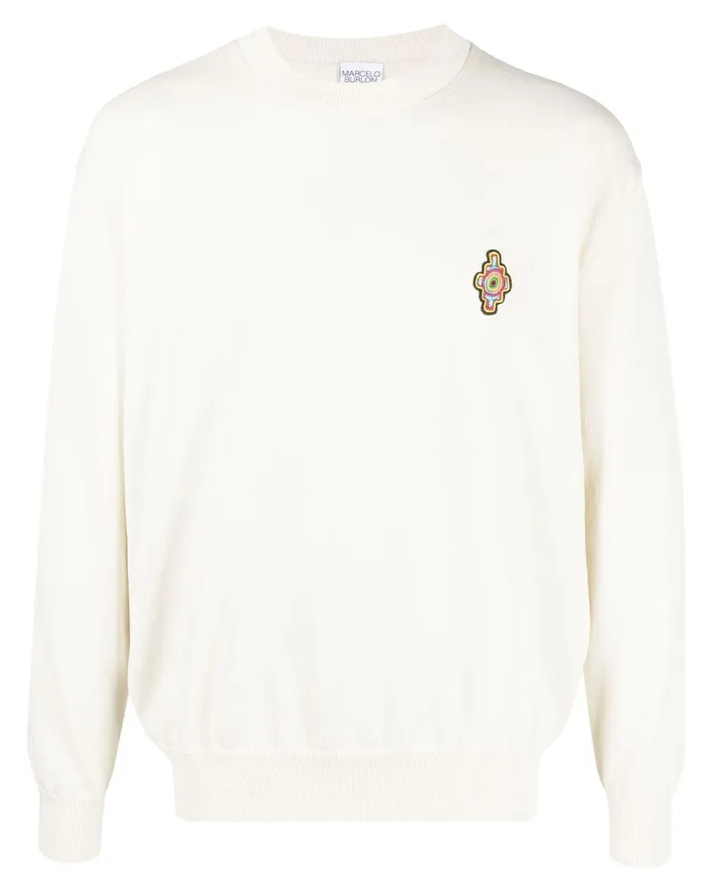 Marcelo Burlon | County of Milan Sunset Cross Pullover - Weiß Weiß