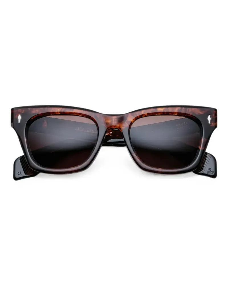 Jacques Marie Mage Dealan Sonnenbrille mit eckigem Gestell - Braun Braun