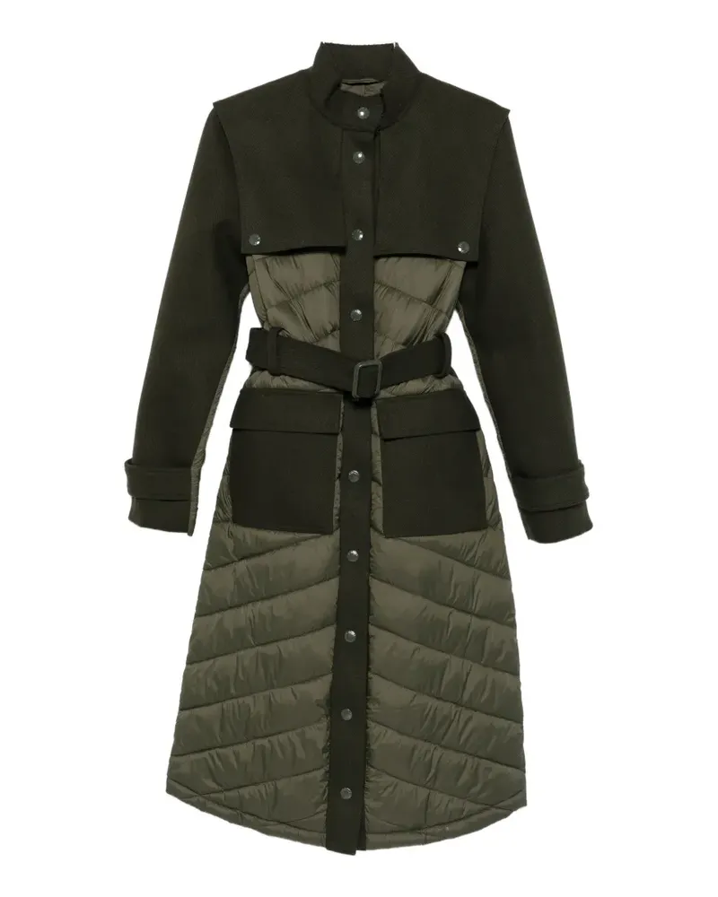 Patrizia Pepe quilted panelled coat - Grün Grün