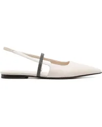 Brunello Cucinelli Ballerinas mit Slingback-Riemen Nude