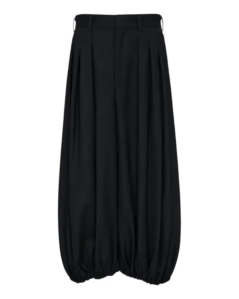 Comme des Garçons pleated balloon pallazo pants - Schwarz Schwarz