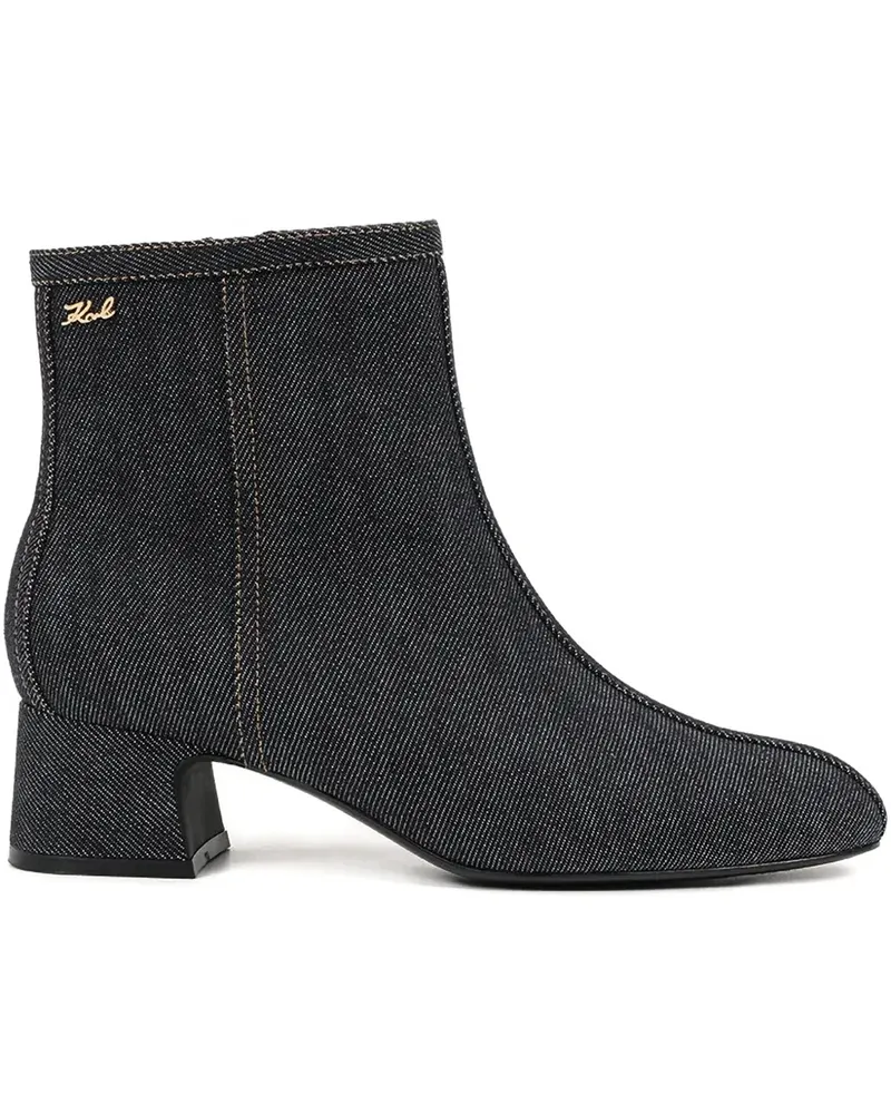Karl Lagerfeld Bonnie Jeansstiefel - Blau Blau