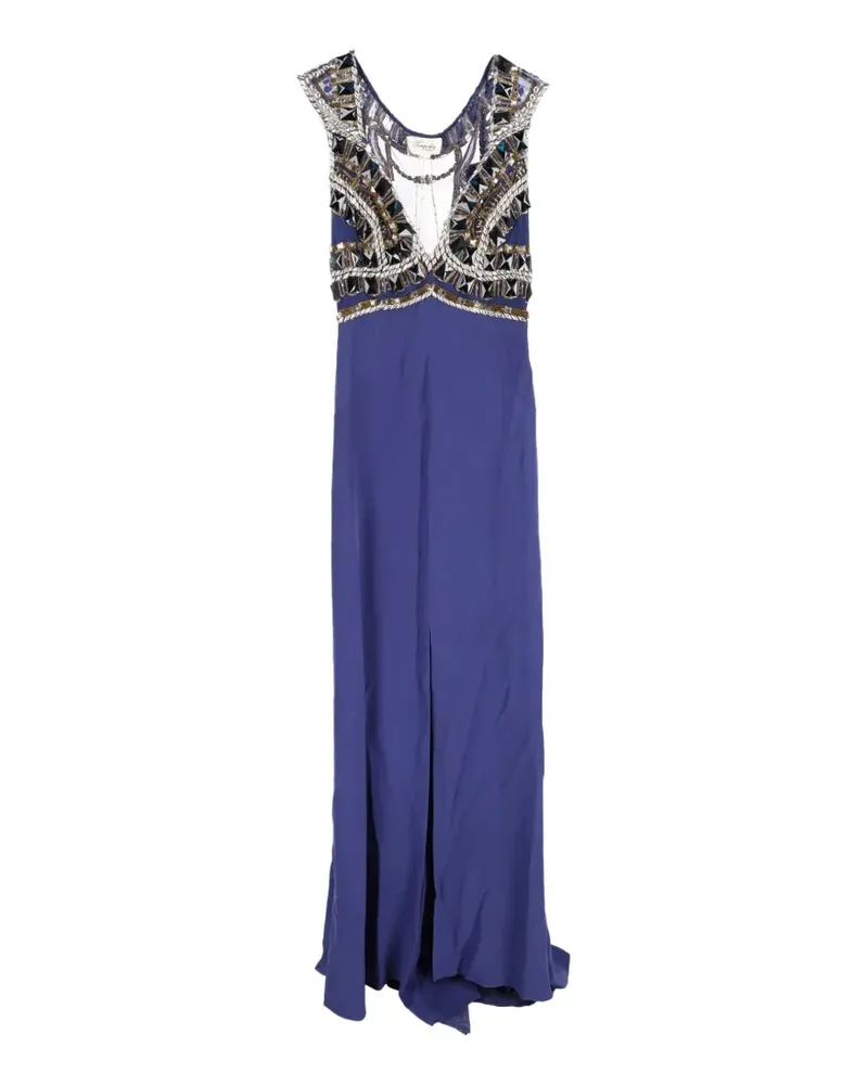 Temperley London Verziertes Abendkleid - Blau Blau