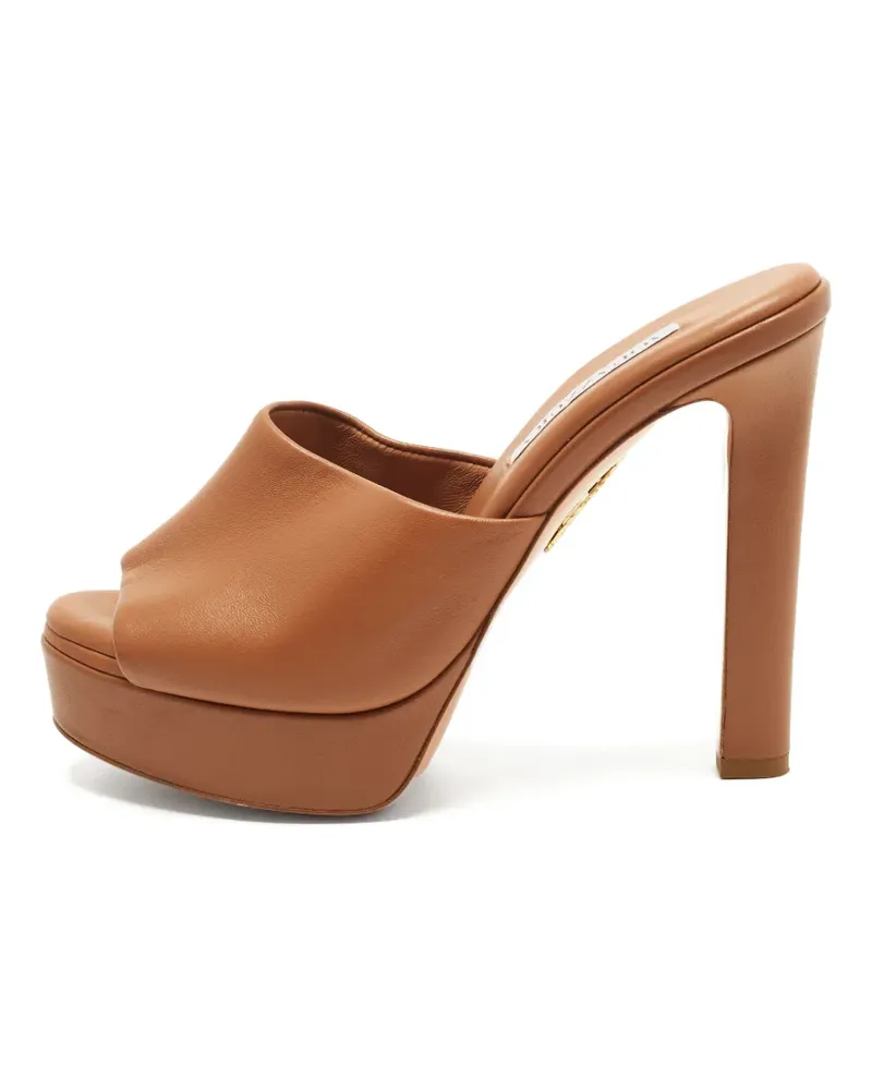 Aquazzura Violette Plateau-Sandalen - Braun Braun