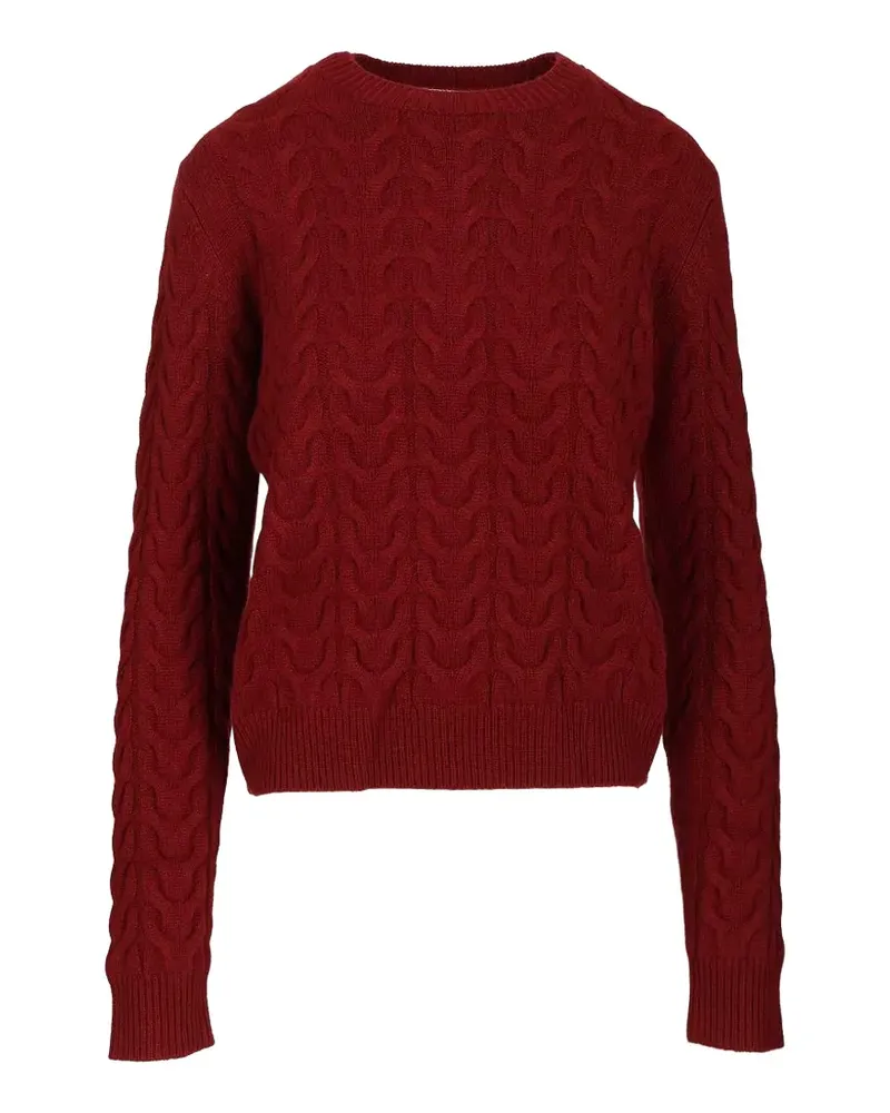 Max Mara cable-knit cashmere jumper - Rot Rot