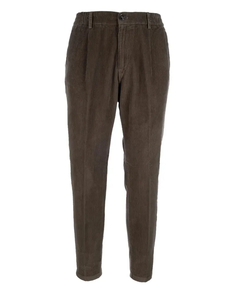 CRUNA Mitte Cordhose mit Falten - Braun Braun
