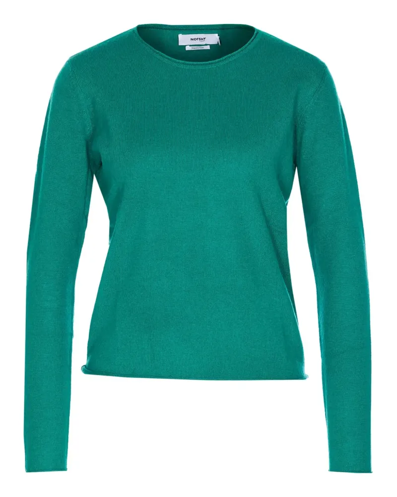 Not Shy Kaschmirpullover mit Rundhalsausschnitt - Grün Grün