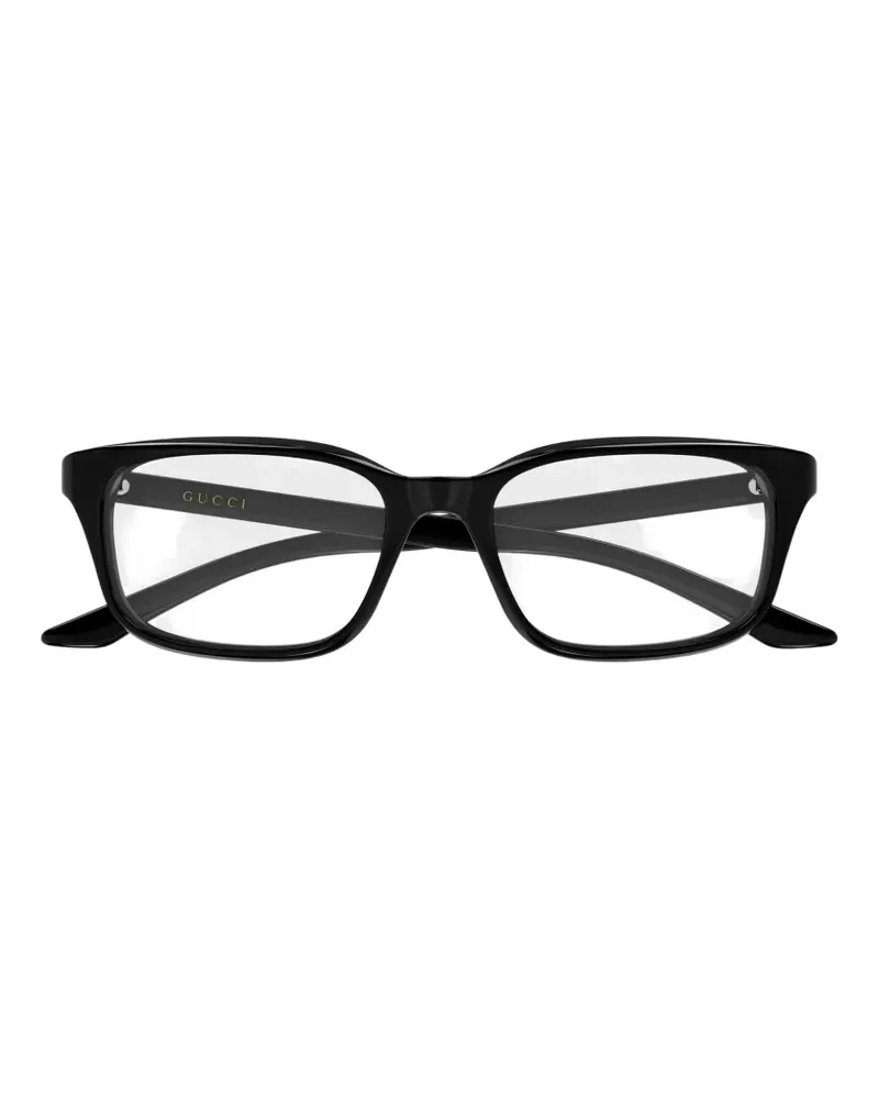 Gucci logo-detail glasses - Schwarz Schwarz