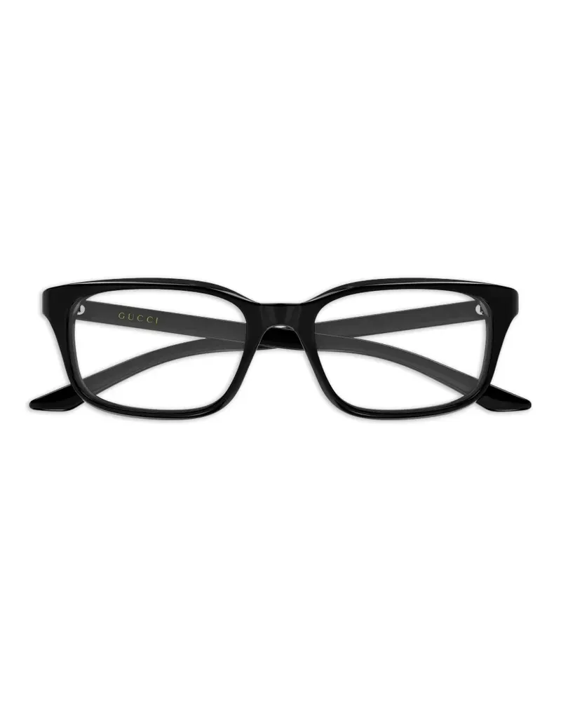 Gucci logo-detail glasses - Schwarz Schwarz
