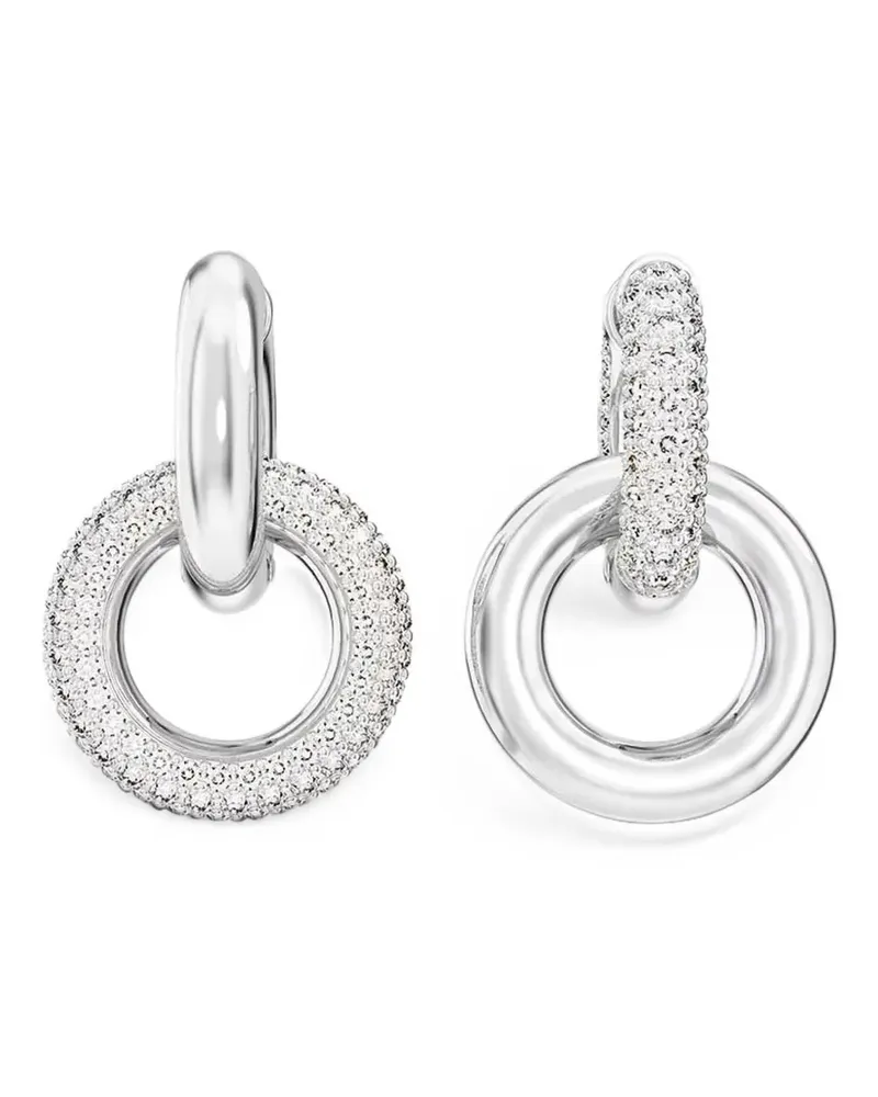 Swarovski Dextera crystal-embellished hoop earrings - Silber Silber
