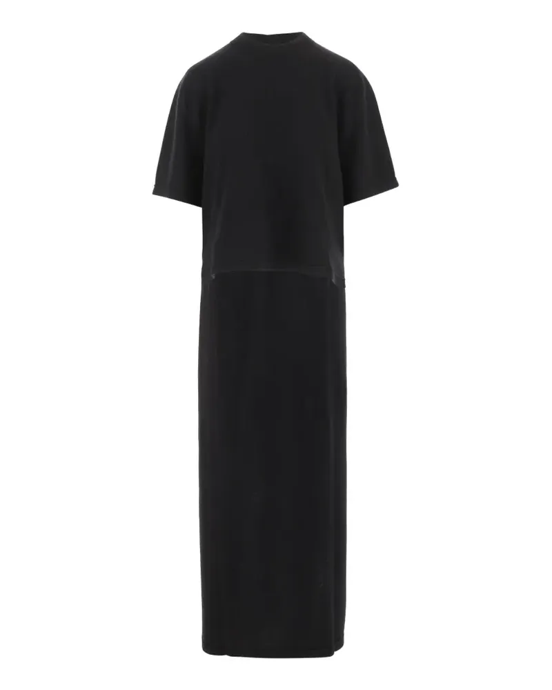 Sa Su Phi Kleid mit rundem Ausschnitt - Schwarz Schwarz