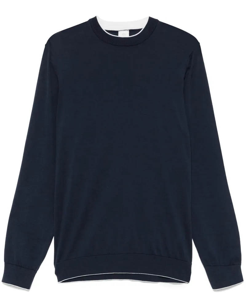 Eleventy Pullover aus Baumwolle - Blau Blau