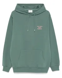 Drôle de Monsieur Hoodie mit Slogan-Print Grün