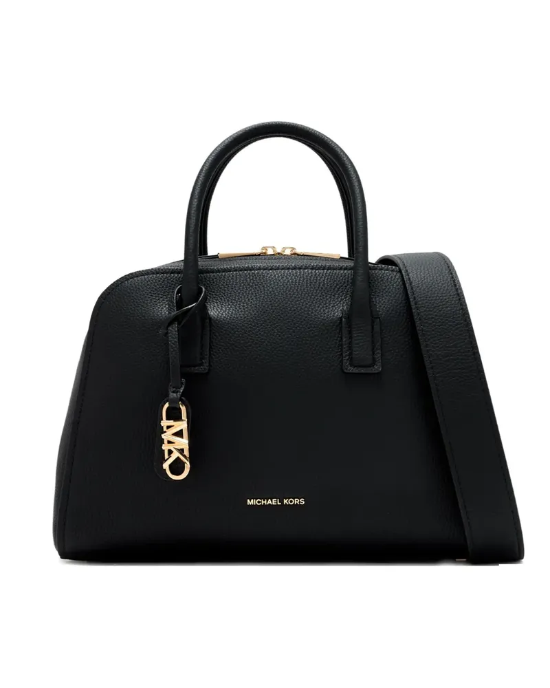Michael Kors Satchel-Tasche mit Logo-Schild - Schwarz Schwarz