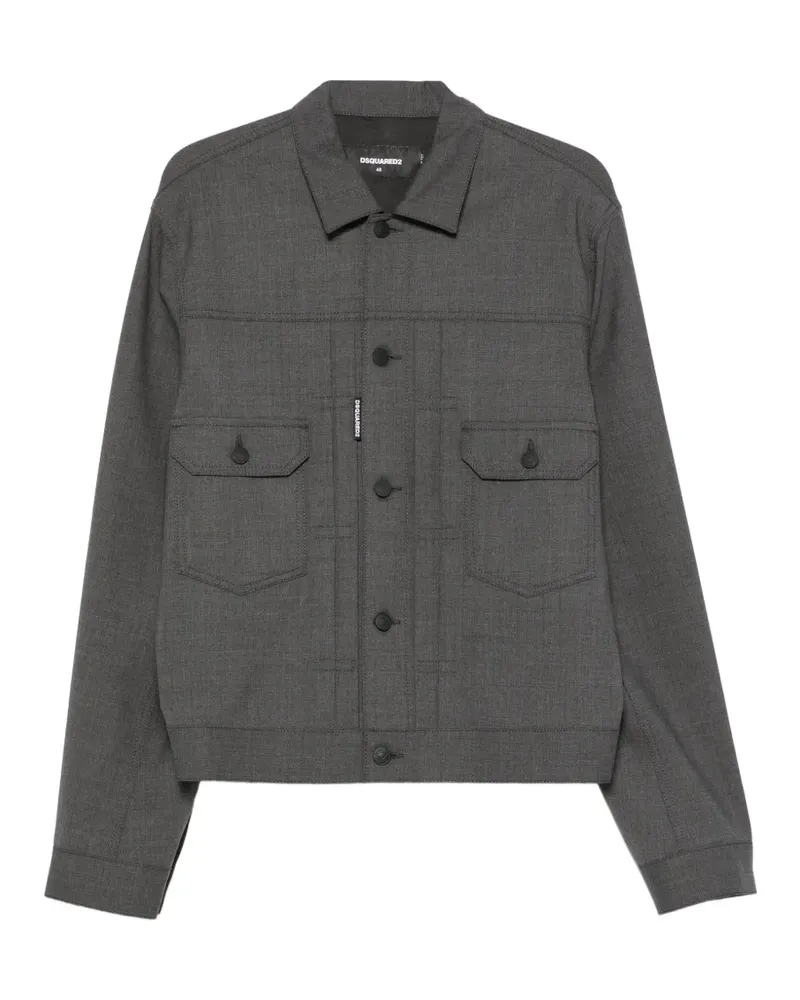 Dsquared2 button-up pocket-detail jacket - Grau Grau