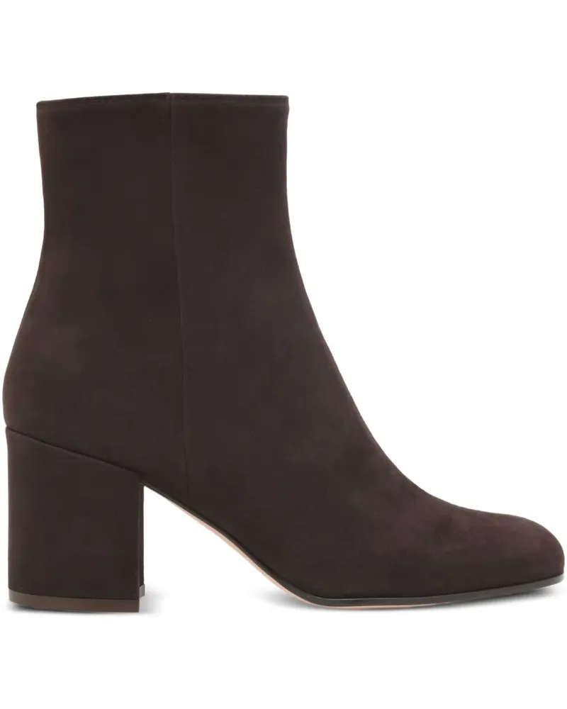 Gianvito Rossi Stiefel mit Blockabsatz - MOKA Moka