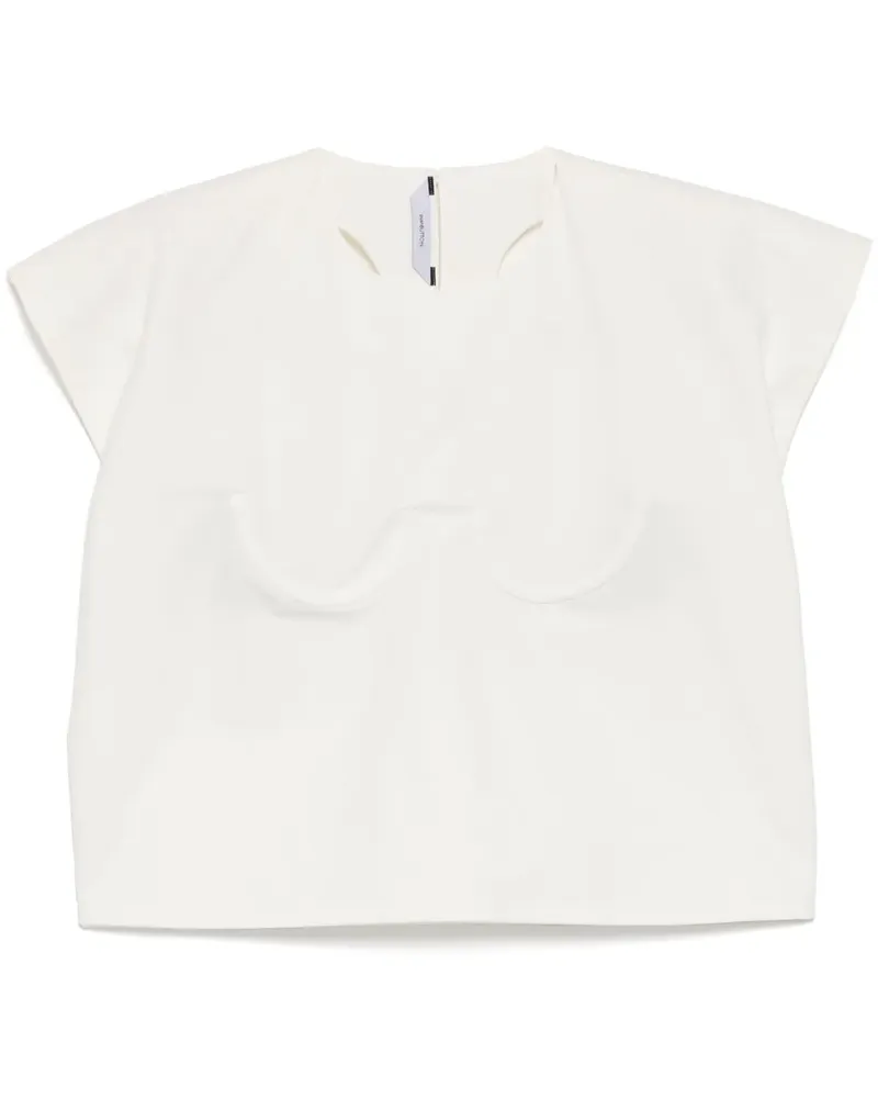 pushBUTTON Ärmelloses Oberteil - Weiß Weiß