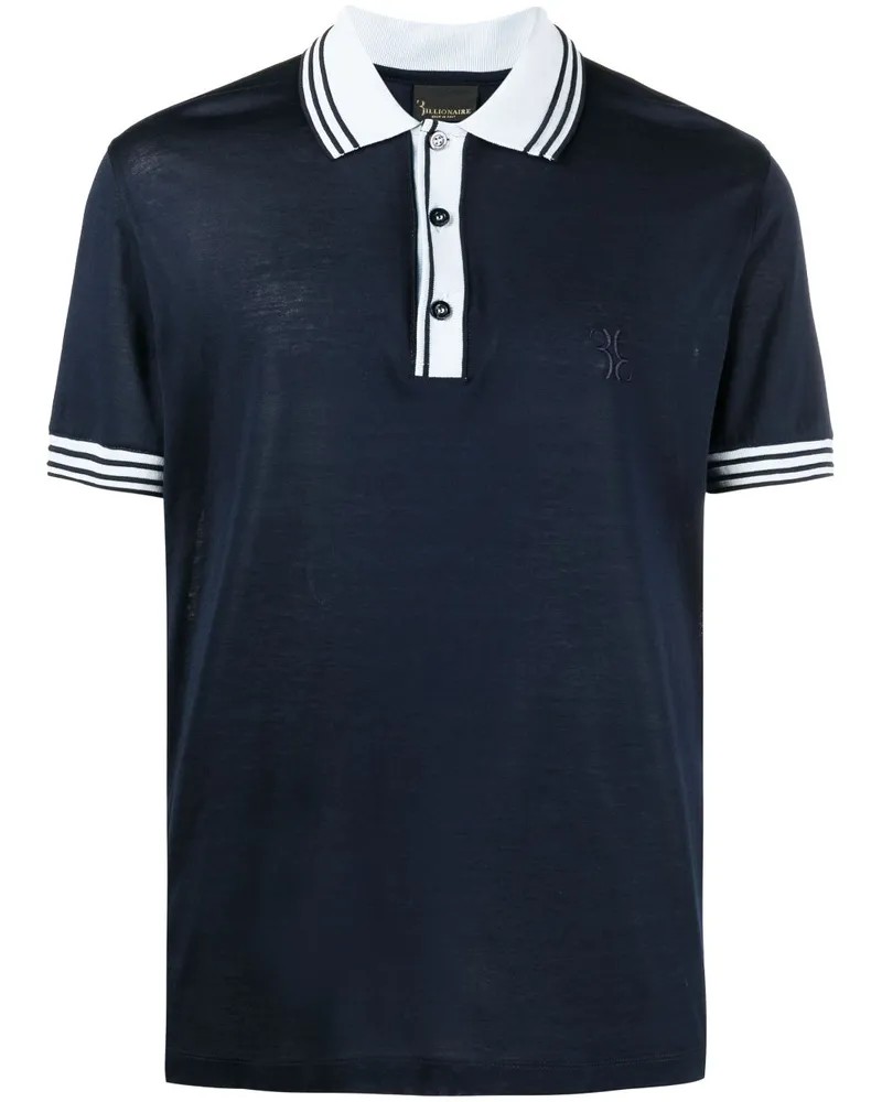 Billionaire Poloshirt mit Logo - Blau Blau