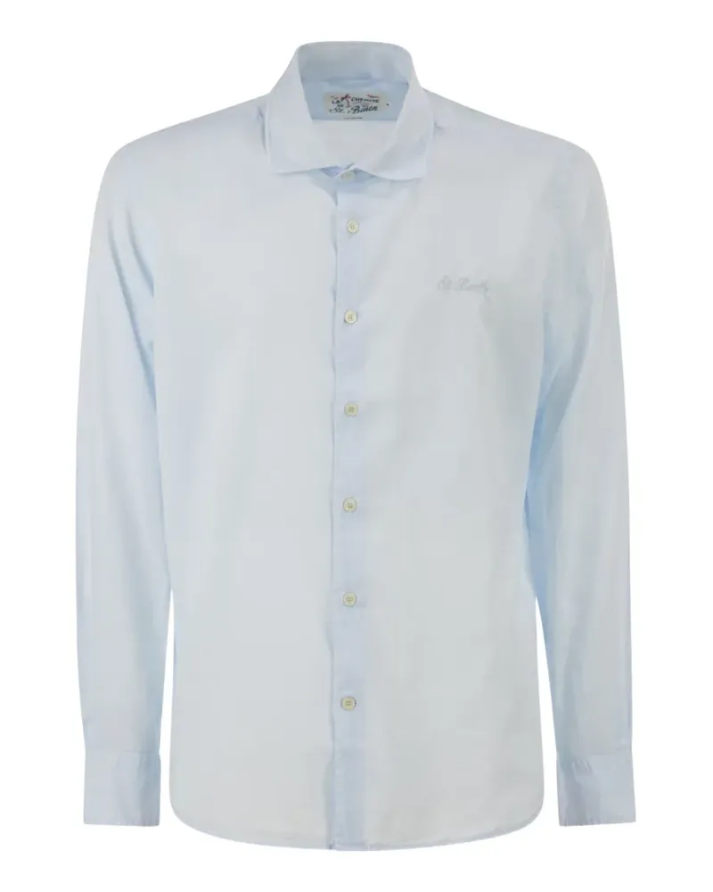 MC2 Saint Barth Hemd mit Logo-Stickerei - Blau Blau