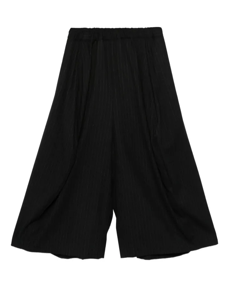 Comme des Garçons Weite Hose mit Nadelstreifen - Schwarz Schwarz