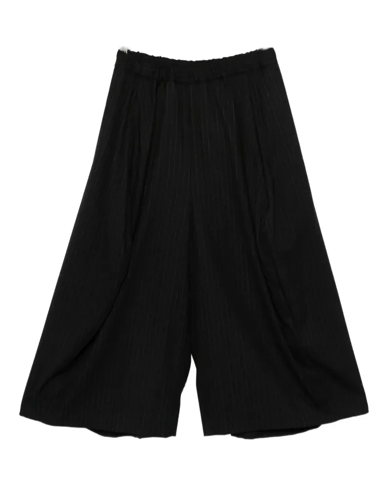 Comme des Garçons pinestripe wide-leg trousers - Schwarz Schwarz