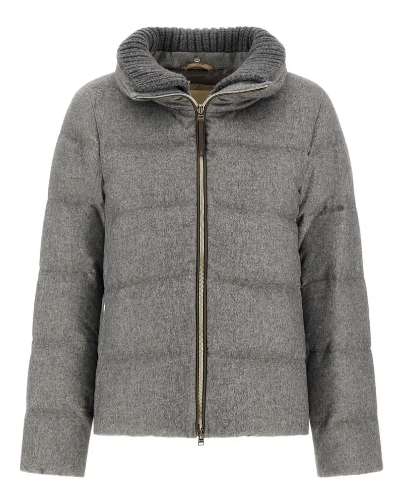 Herno Gesteppte Jacke mit Kragen - Grau Grau