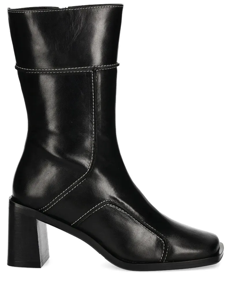 Billi Bi Stiefel mit Blockabsatz 70mm - Schwarz Schwarz