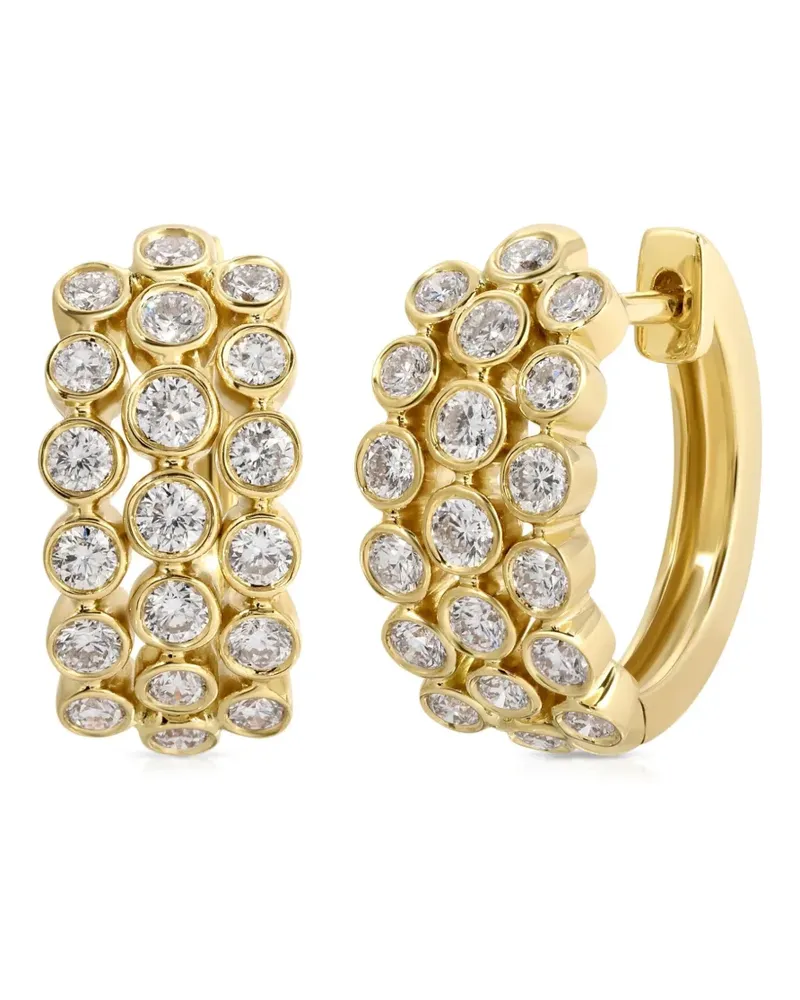 ANITA KO 18kt Gelbgoldcreolen mit Diamanten Gold