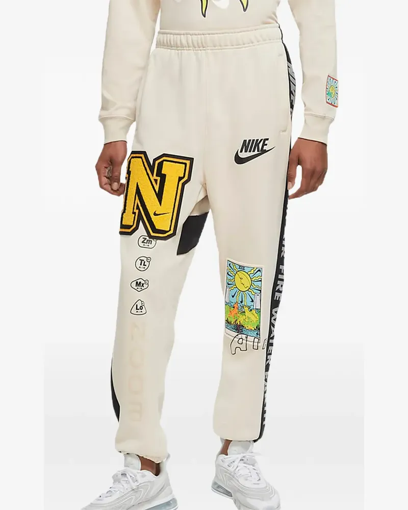 Nike patchwork track pants - Weiß Weiß