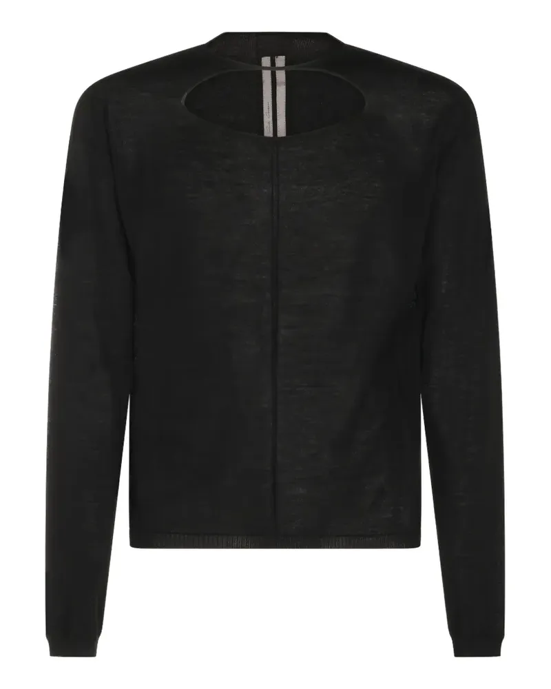 Rick Owens Pullover mit Cut-Outs - Schwarz Schwarz