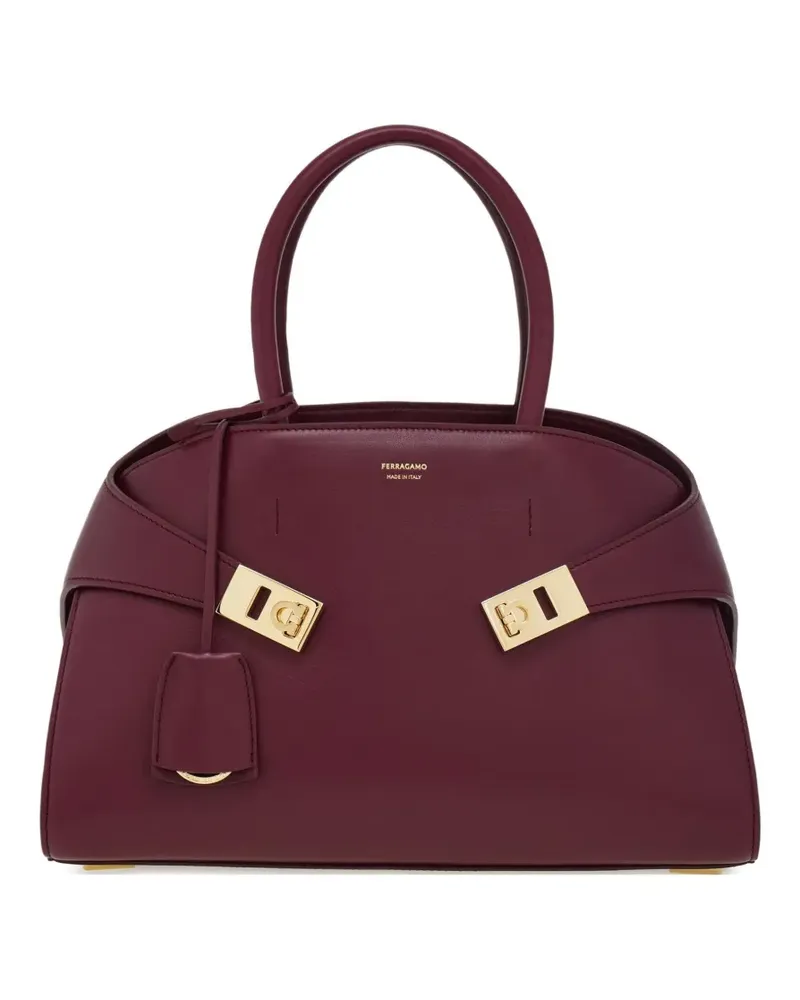Ferragamo Mittelgroßer Hug Shopper - Rot Rot