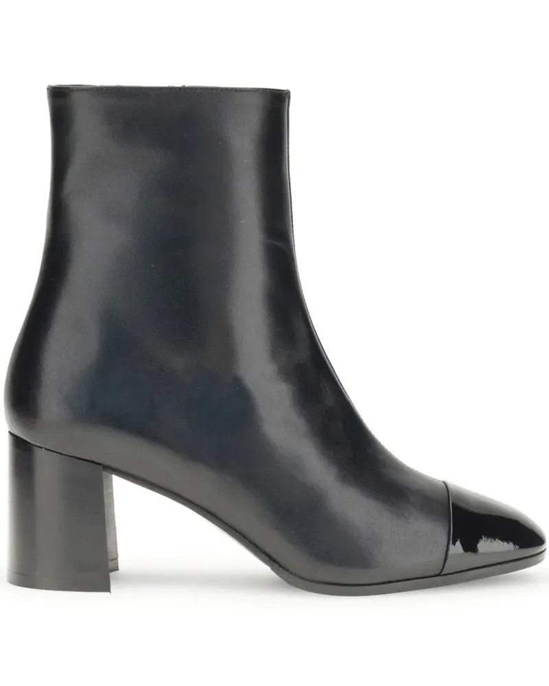 Carel Espirit Stiefel mit Lackkappe und Blockabsatz 7mm - Schwarz Schwarz
