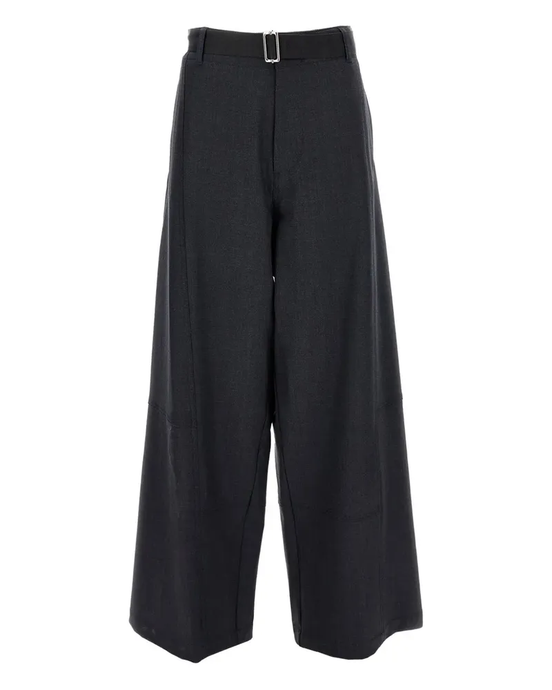 PLAN C Hose mit Gürtel - Grau Grau