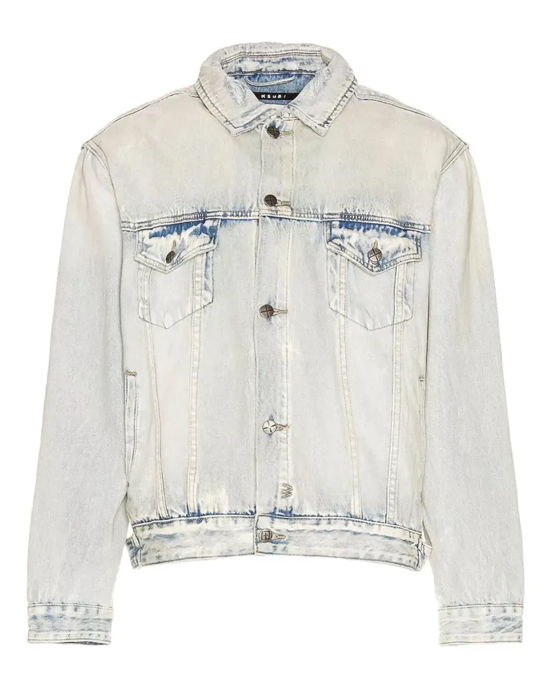 ksubi Oh G Phase Out Stencil Jeansjacke - Blau Blau