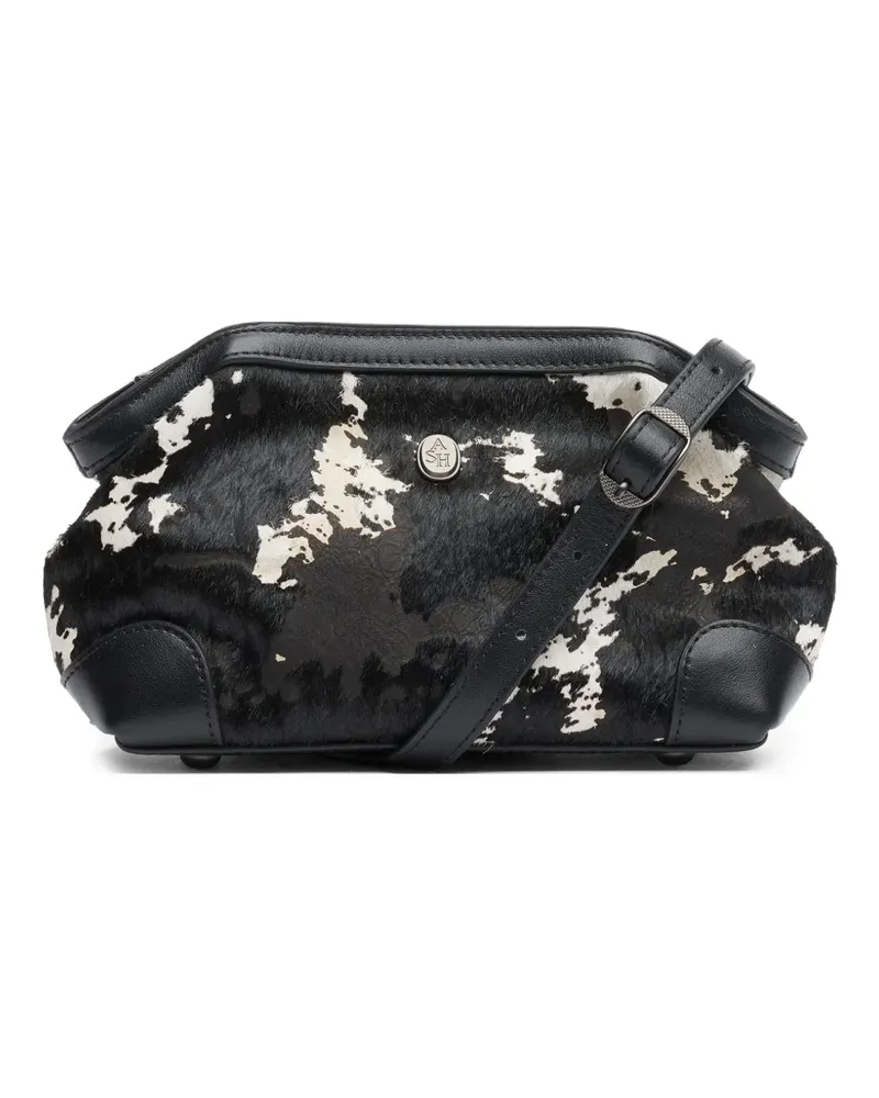 ash July Mini-Tasche mit Leopardenprint - Schwarz Schwarz