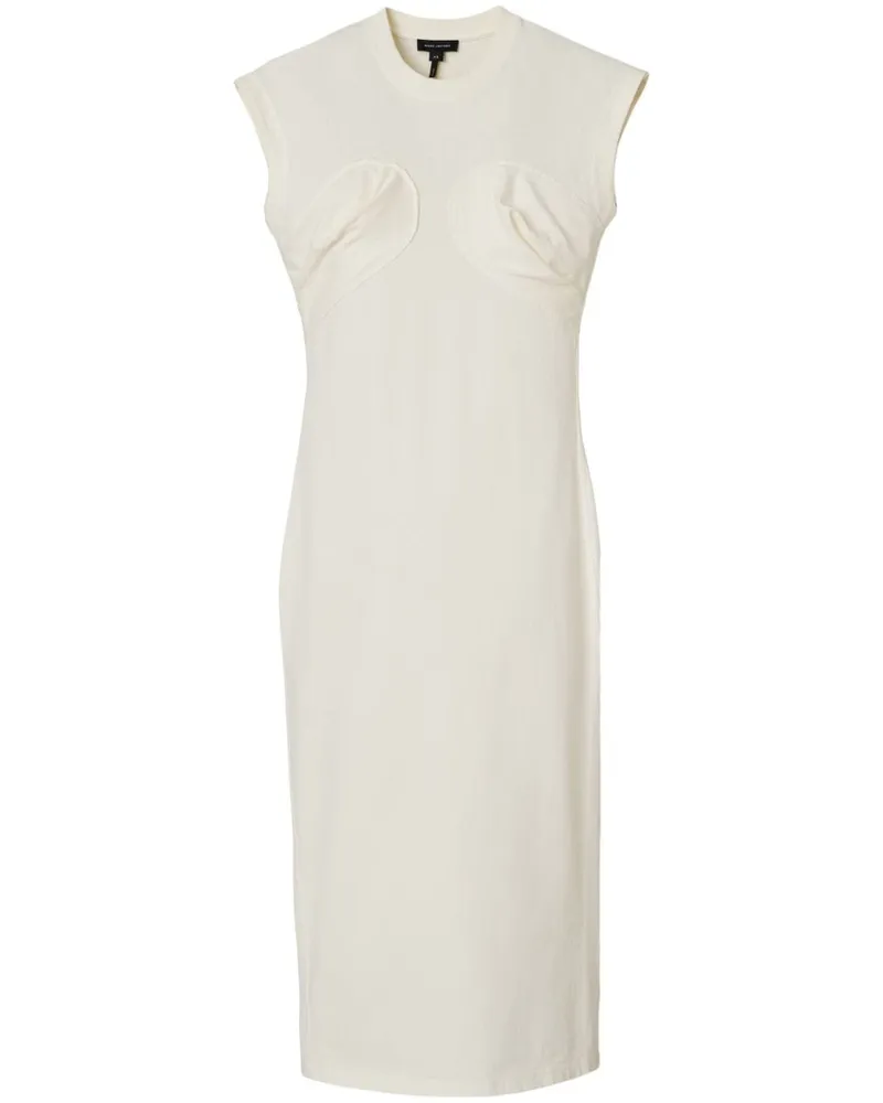 Marc Jacobs Seamed Up sleeveless midi dress - Nude Nude