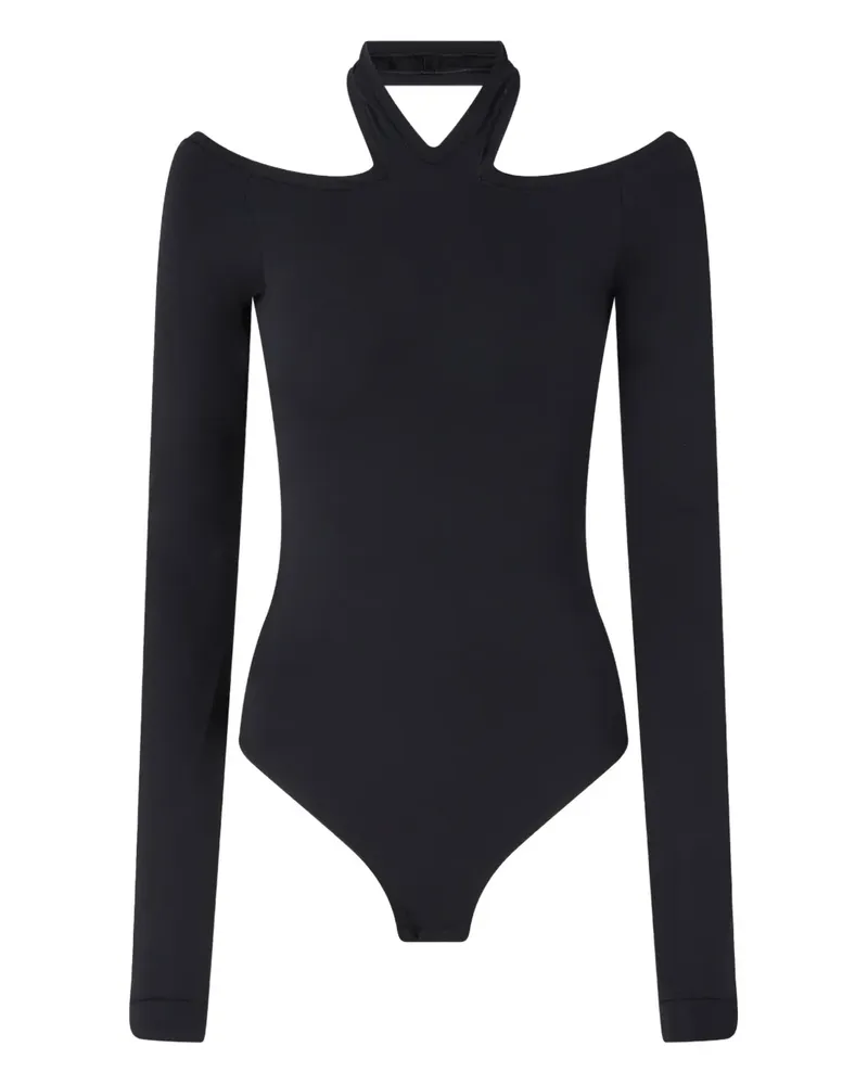 Pinko Langärmeliger Body mit Cut-Outs - Schwarz Schwarz