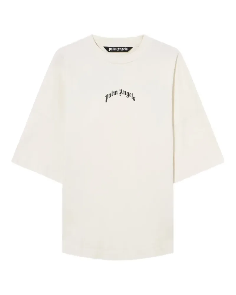 Palm Angels T-Shirt mit Logo - Nude Nude