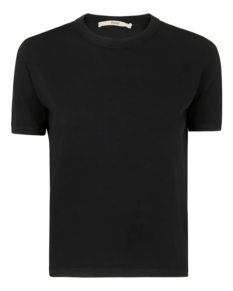 Nuur T-Shirt mit rundem Ausschnitt - Schwarz Schwarz