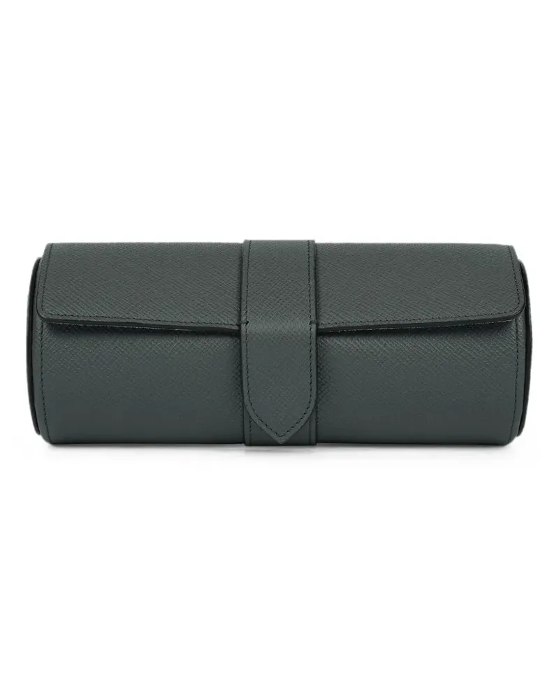 Smythson Panama Uhrenrolle - Grün Grün