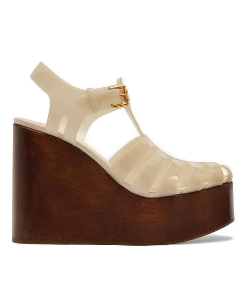 FARM Rio fisherman wedge pumps - Nude Nude