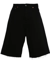 Haikure Ausgefranste Jeans-Shorts Schwarz