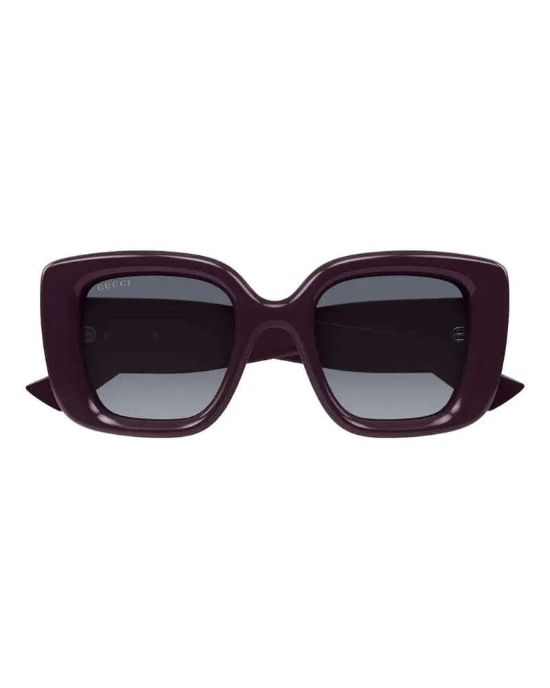 Gucci butterfly-frame logo-detail sunglasses - Violett Violett