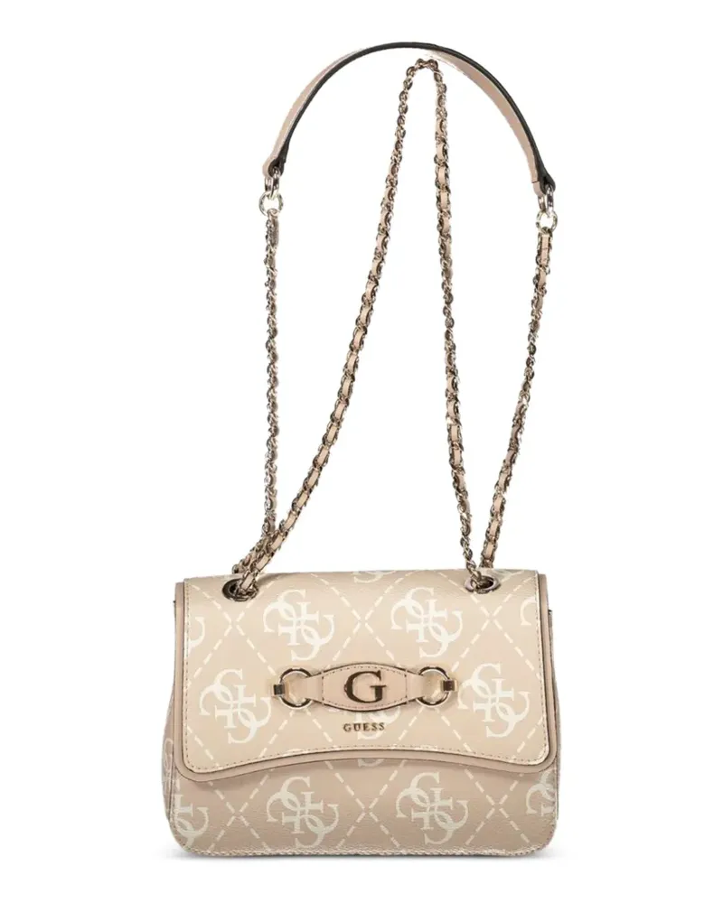Guess logo-plaque shoulder bag - Nude Nude